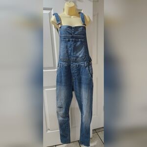 Zara- Women's Blue Denim Overalls XL